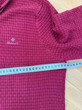 Cárdigan Gant Cremallera Burdeos Talla M