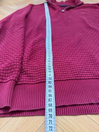 Cárdigan Gant Cremallera Burdeos Talla M
