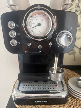 Cafetera Express Retro Negra