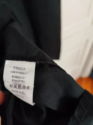 Vestido largo negro y marrón