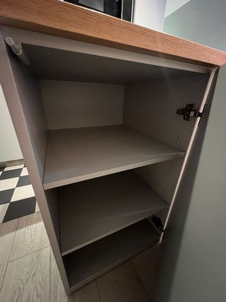 Isla de cocina / barra con almacenaje y ruedas