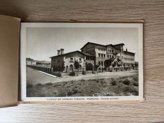 Postal Antigua Sagrado Corazón Pamplona