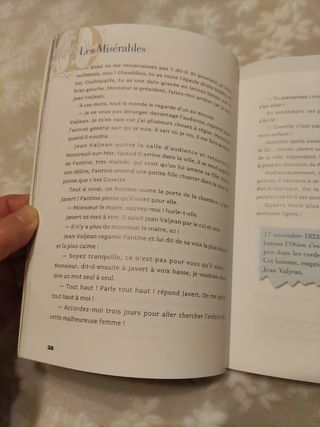 Libro Les misérables, en francés
