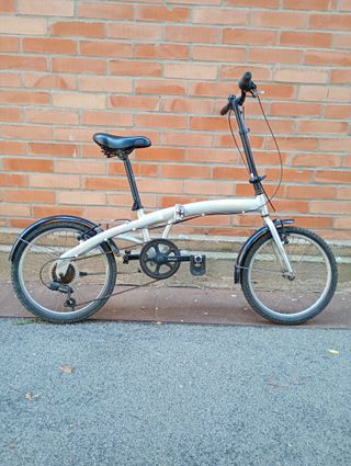 Bicicleta Plegable Plata
