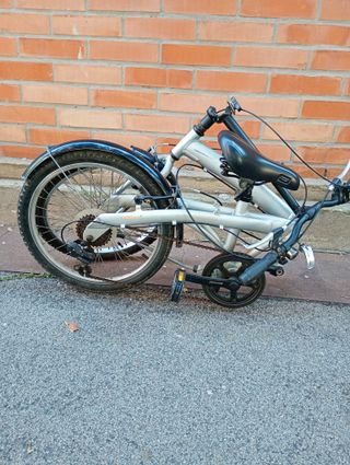 Bicicleta Plegable Plata