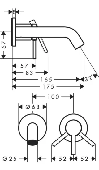 Hansgrohe Tecturis S Rubinetto Lavabo