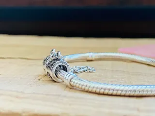 Charm Cadena de seguridad | Flores negras