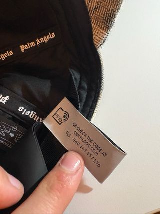 Cappello Palm Angels a quadri