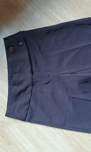Pantalón de vestir campana marrón