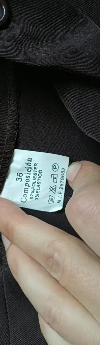 Pantalón de vestir campana marrón