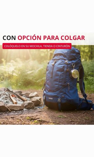 Taza de metal plegable para camping