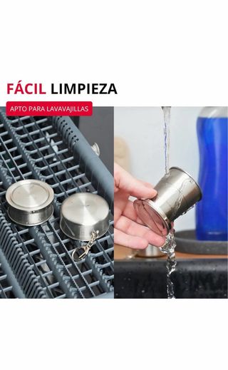 Taza de metal plegable para camping