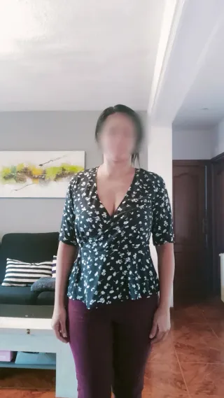 Blusa cruzada floral