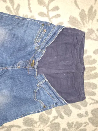 Pantalón vaquero premamá azul