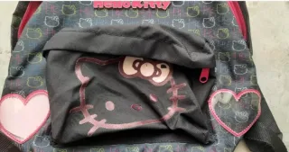 Zainetto Hello Kitty nero e rosa