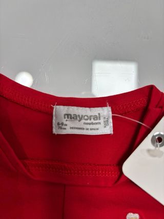 Body bebé niña Mayoral rojo
