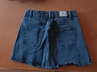 Falda vaquera niña negra. T-6