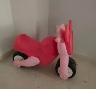 Moto correpasillos infantil rosa