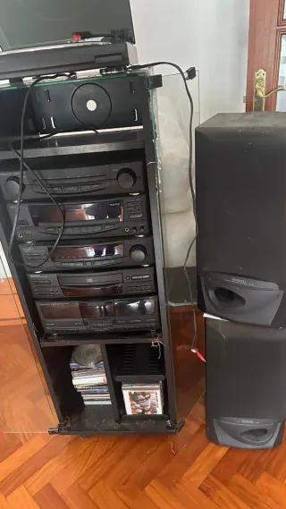 Equipo de música Kenwood negro