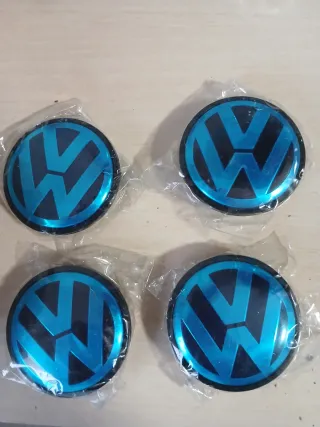 Tapabujes VW Azul Metálico (4 unidades)