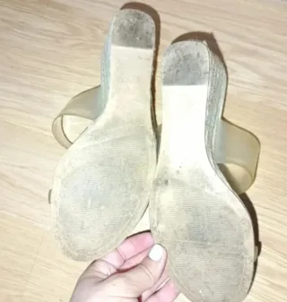 Sandalias Beige Transparentes