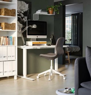 Escritorio Elevable Ikea Blanco