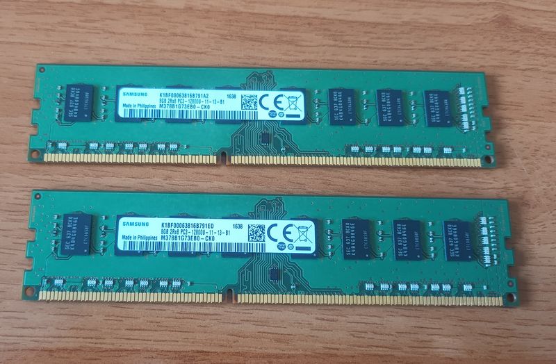 (16GB) 2x8GB Samsung DDR3 1600MHz RAM