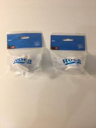 Botón pulsador Roca descarga inodoro blanco mate