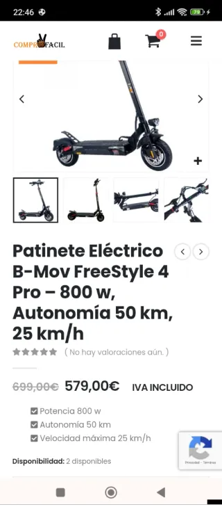 Patinete Eléctrico MOV 4