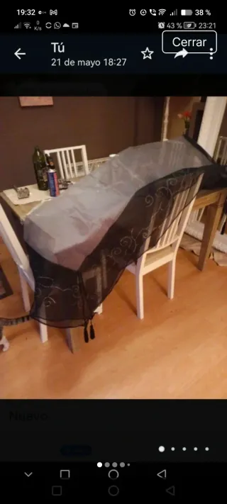 Mantel mesa transparente NUEVO