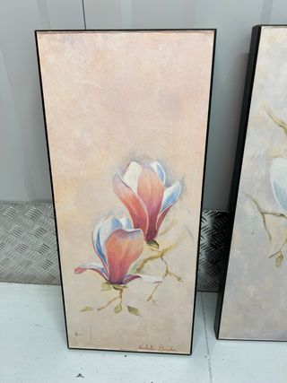 3 Cuadros Flores Magnolia