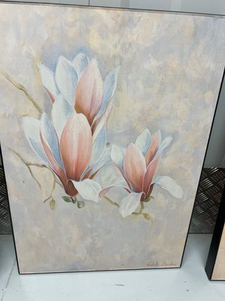 3 Cuadros Flores Magnolia