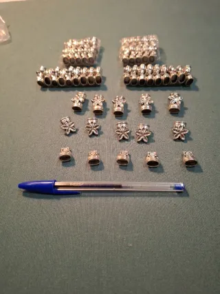 Lote 50 Cierres Imán Flor Metálicos