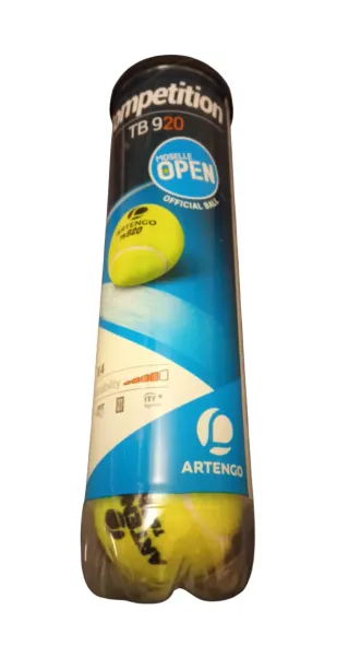 Lote 4 pelotas tenis/pádel TB 920 Artengo precinto