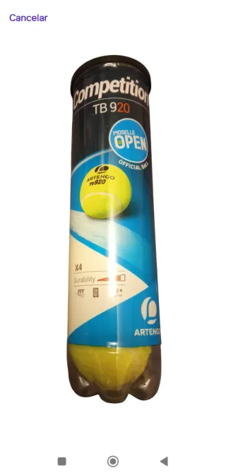 Lote 4 pelotas tenis/pádel TB 920 Artengo precinto