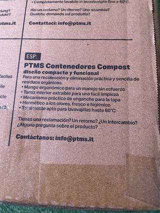 Cubo basura orgánica 6L