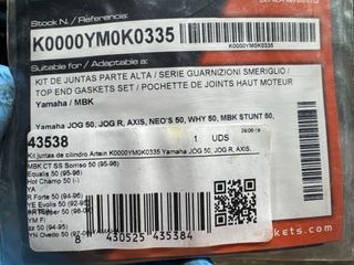 Kit juntas Yamaha/MBK