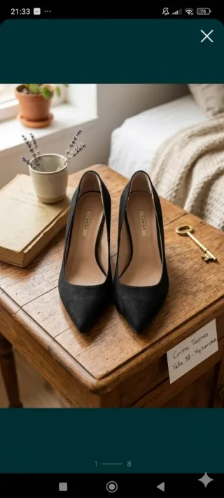 Zapatos de tacón Corina negros talla 38