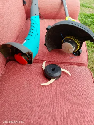 Desbrozadora eléctrica Gardena y Ryobi