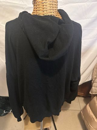 Maglione Lolita con cappuccio nero taglia unica