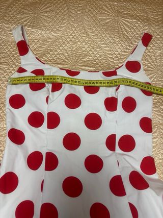 Traje Flamenca Lunares Rojo y Blanco