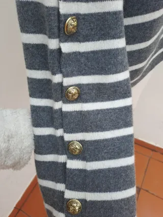 Jersey de cuello alto a rayas