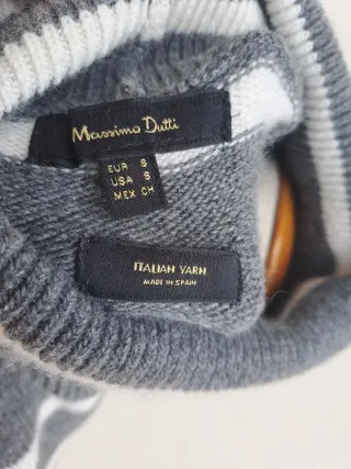 Jersey de cuello alto a rayas