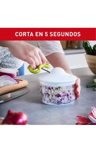 Picadora Manual Tefal 500ml 2 Cuchillas