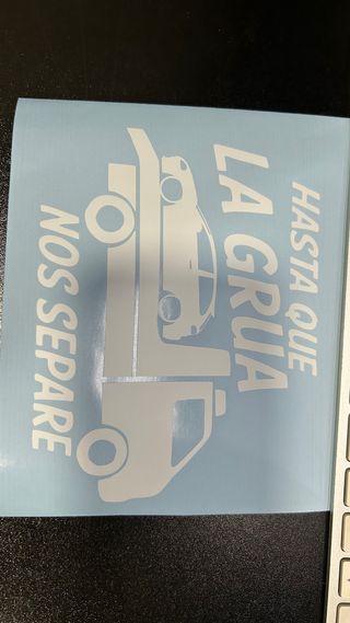 Pegatina Coche La Grua