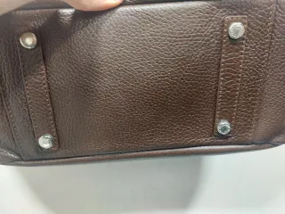 Bolso de piel marrón Lamarthe