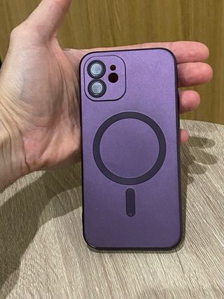 Cover iPhone 11 col. viola e nero con serpenti