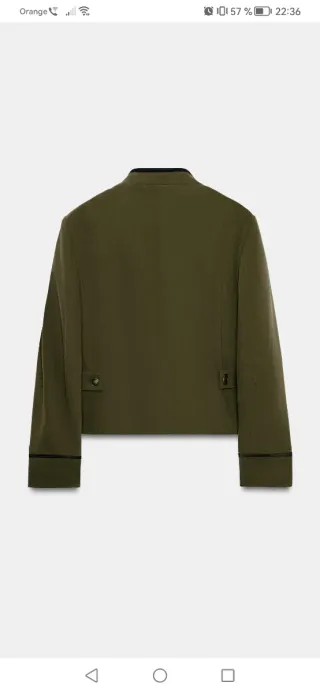 Blazer Zara Verde Militar