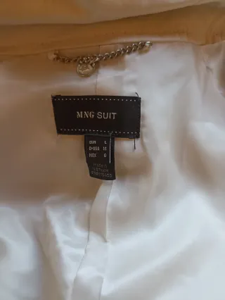 Gabardina Mango Talla L Beige