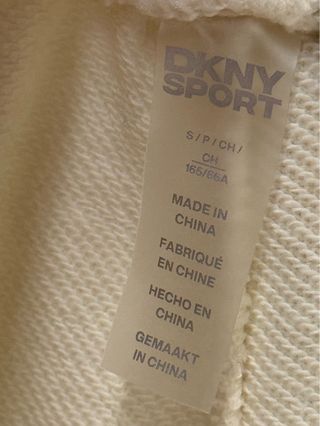 Pantalón deportivo DKNY Sport crema